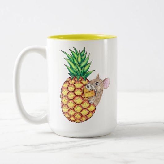 Pineapple Pika-Mok Tweekleurige Koffiemok (Links)