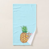 Pineapple Pika neemt een Chomp Aqua Bad Handdoek (Handdoek)