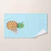 Pineapple Pika neemt een Chomp Aqua Bad Handdoek (Handdoek)