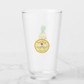 Pineapple Pin-up Girl Funny Fruit Glas (Achterkant)