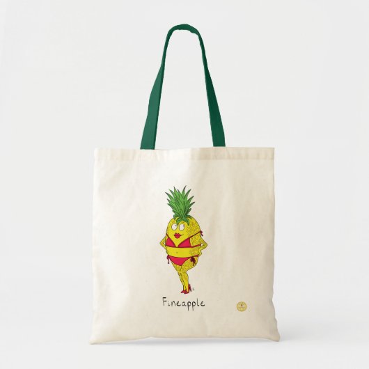 Pineapple Pin-up Girl Funny Fruit Tote Bag (Voorkant)