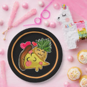 Pineapple Pizza Love Papieren Bordje (Feest)