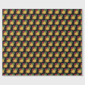Pineapple Pizza Love small print Wrapping Paper Cadeaupapier (Vlak)