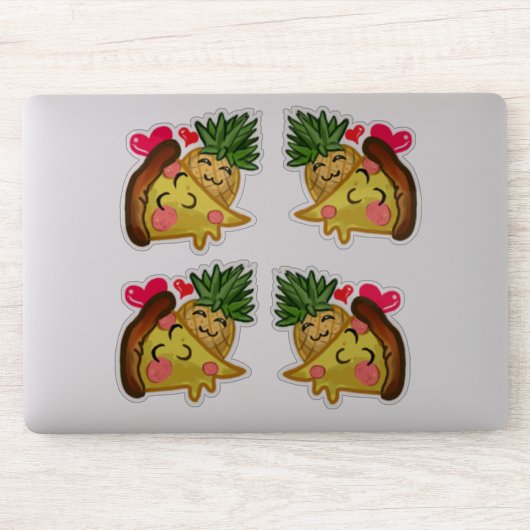 Pineapple Pizza Love Sticker (Computer)
