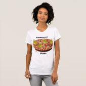 "Pineapple Pizza" Parrot Pun T-shirt (Voorkant volledig)