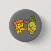 Pineapple Pizza Pin Ronde Button 3,2 Cm (Voorkant)