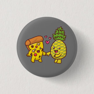 Pineapple Pizza Pin Ronde Button 3,2 Cm