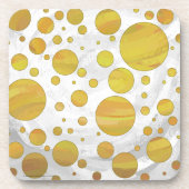 Pineapple Polka Dot Pattern Bier Onderzetter (Voorkant)