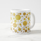 Pineapple Polka Dot Pattern Grote Koffiekop (Voorkant rechts)