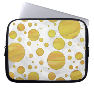Pineapple Polka Dot Pattern Laptop Sleeve
