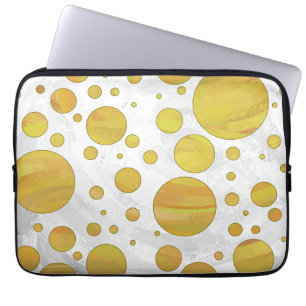 Pineapple Polka Dot Pattern Laptop Sleeve