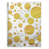 Pineapple Polka Dot Pattern Notitieboek (Voorkant)