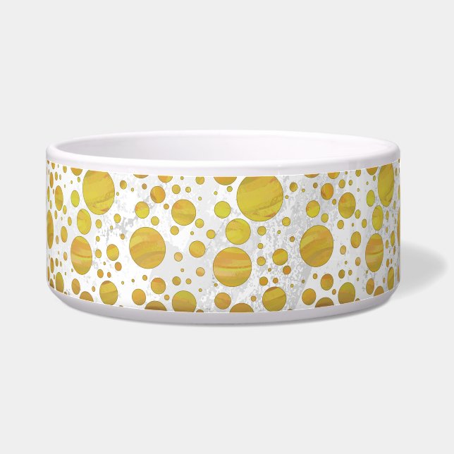 Pineapple Polka Dot Pattern Voerbakje (Rechts)