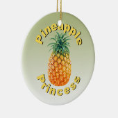 Pineapple Princess Keramisch Ornament (Rechts)