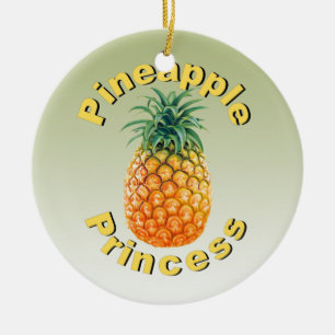 Pineapple Princess Keramisch Ornament