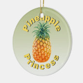 Pineapple Princess Keramisch Ornament (Links)