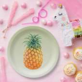 Pineapple Princess Papieren Bordje (Feest)
