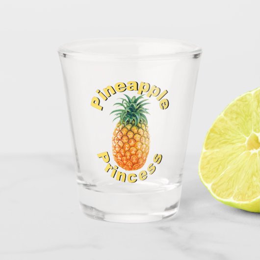 Pineapple Princess Shot Glas (Voorkant)