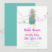 Pineapple Rainbow Color Splash Vrijgezellenfeest Kaart (Voorkant / Achterkant)