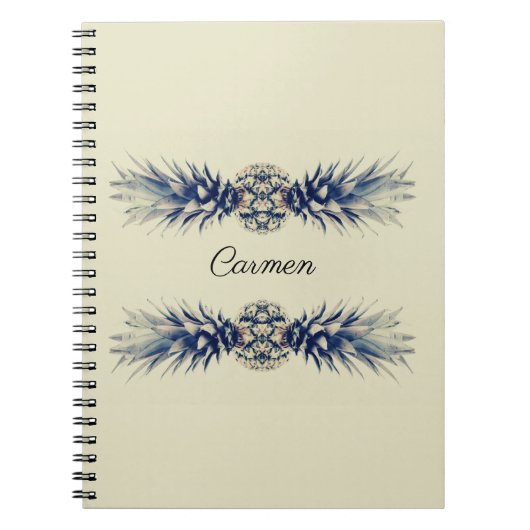 PineApple Retrolook Notitieboek (Voorkant)