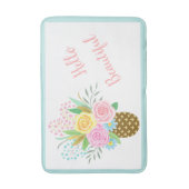 Pineapple Rose Bouquet Hallo Prazimetisch Roze Gee Badmat (Voorkant Verticaal)