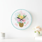 Pineapple Rose Bouquet Hallo Prazimetisch Roze Gee Grote Klok (Huis)