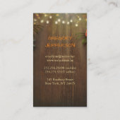 Pineapple Rustic Beach String Lights Tropisch Visitekaartje (Achterkant)