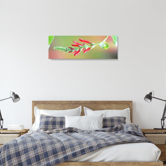 Pineapple Sage Bloom Canvas Afdruk (Insitu (Slaapkamer))