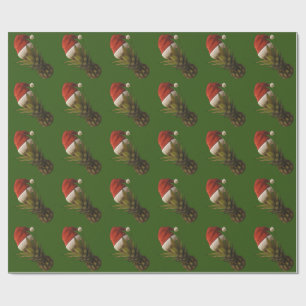 Pineapple Santa Hawaiian Mele Kalikima Gift Wrap Cadeaupapier