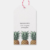 Pineapple Sappen Etiket Cadeaulabel (Achterkant)