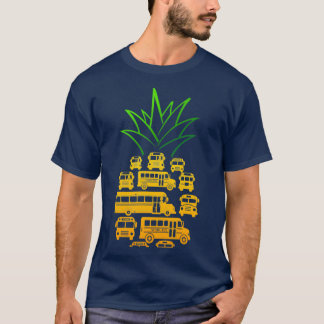 PINEAPPLE SCHOOL BUS DRIVER T-SHIRT