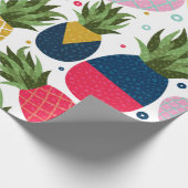 Pineapple seamless pattern illustration, colorful cadeaupapier (Hoek)