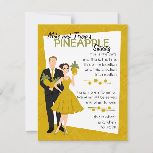 Pineapple Shindig Kaart (Voorkant)