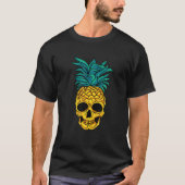 Pineapple Skull Tropical Fruit Halloween Dark Nu G T-shirt (Voorkant)