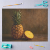 Pineapple & Slice Rustic Grunge Decoupage  Tissuepapier (Craft)