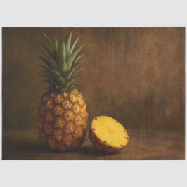Pineapple & Slice Rustic Grunge Decoupage  Tissuepapier