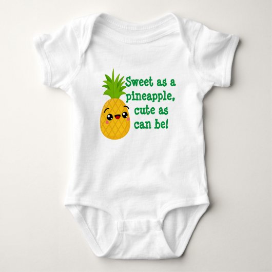 Pineapple Smile Baby Bodytje Romper (Voorkant)