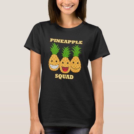 Pineapple Squad Exotic Fruits Vitamin Healthy T-shirt (Voorkant)