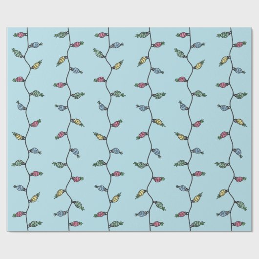 Pineapple String Lights LG Cadeaupapier (Vlak)