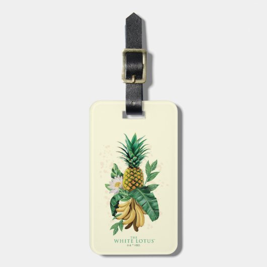 Pineapple Suite bij de Witte Lotus Bagagelabel (Voorkant verticaal)
