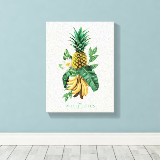 Pineapple Suite bij de Witte Lotus Canvas Afdruk (Insitu (Houten vloer))