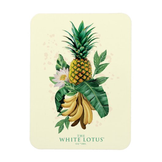Pineapple Suite bij de Witte Lotus Magneet (Verticaal)