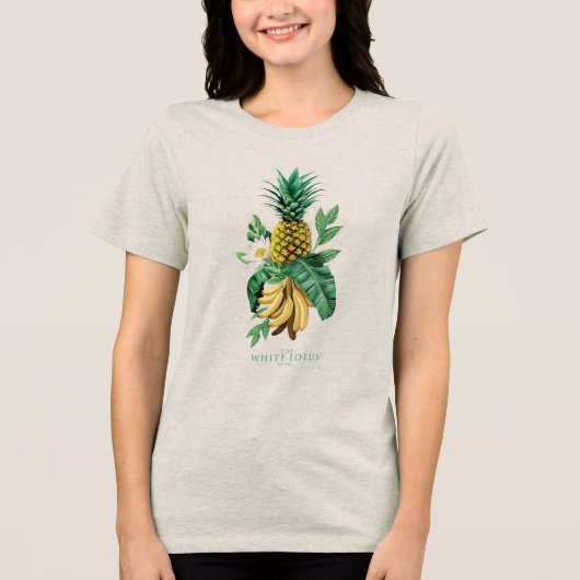Pineapple Suite bij de Witte Lotus Tri-Blend Shirt (Voorkant)