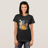 Pineapple Sunglasses Beach Hawaiian Vacation Flowe T-shirt (Voorkant volledig)