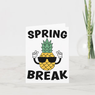 Pineapple Sungles Tropical Beach Vaca Kaart
