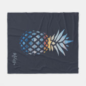 Pineapple Sunset Seaview Elegant Graphic Fleece Deken (Voorkant (Horizontaal))