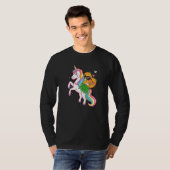 Pineapple Swinger Unicorn Swinging Lifestyle Poly T-shirt (Voorkant volledig)