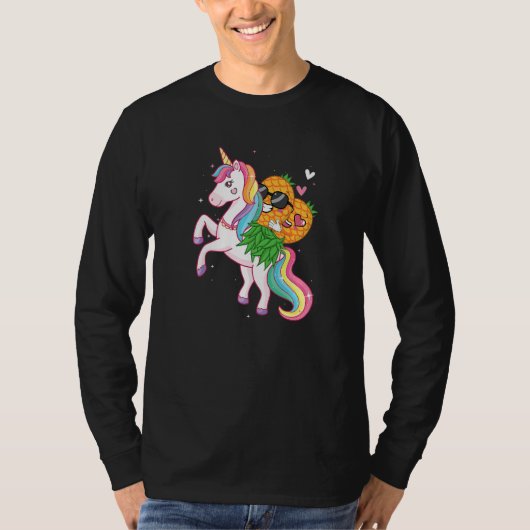 Pineapple Swinger Unicorn Swinging Lifestyle Poly T-shirt (Voorkant)