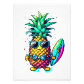 PINEAPPLE THE FRUIT OF FUN AND RELAXATION FOTO AFDRUK (Voorkant)
