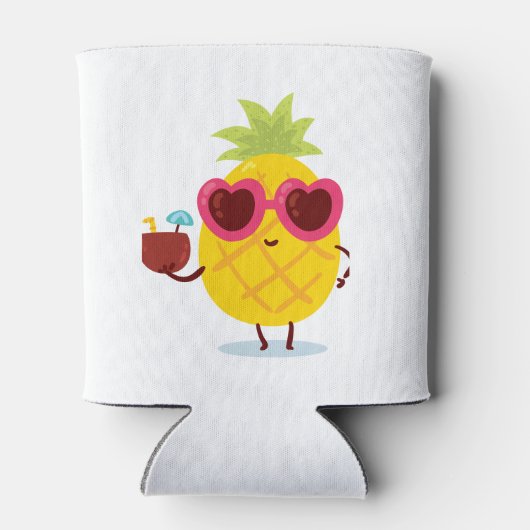 Pineapple Tiki Party Favor Koelbox Luau Blikjeskoeler (Achterkant)